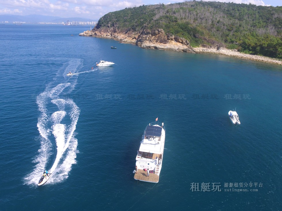 三亞旅游游艇租賃，三亞港至三亞角航線